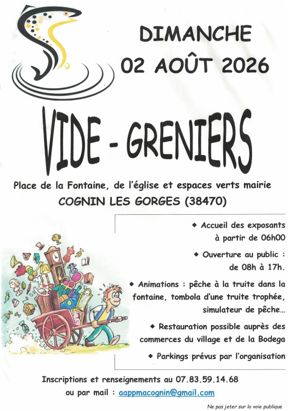 Vide-greniers à Cognin-les-Gorges