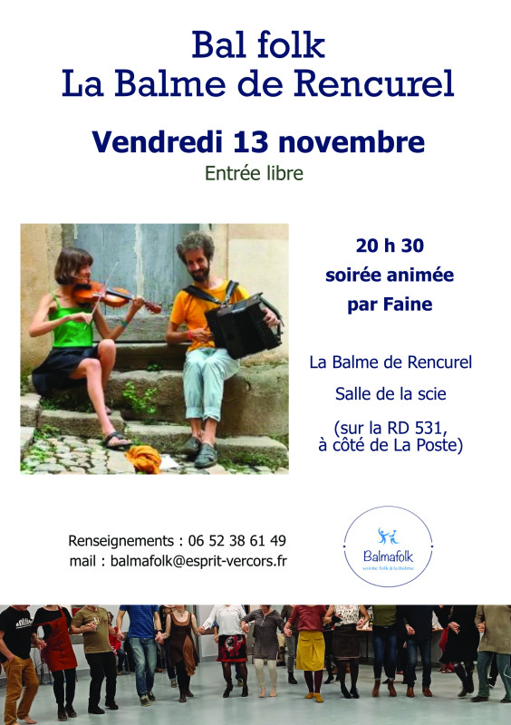Bal folk à la Balme de Rencurel