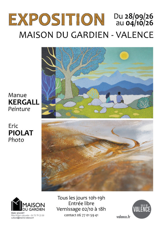 Exposition Manue Kergall et Eric Piolat à la Maison du Gardien