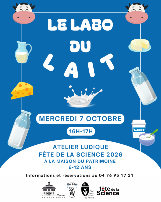 Le Labo du Lait : Atelier ludique à la Fête de la Science 2026